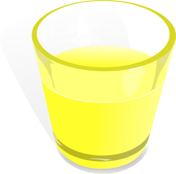 How To Set Use Flomar Glass Cup Svg Vector - Yellow Water In A Glass Clipart (600x595), Png Download
