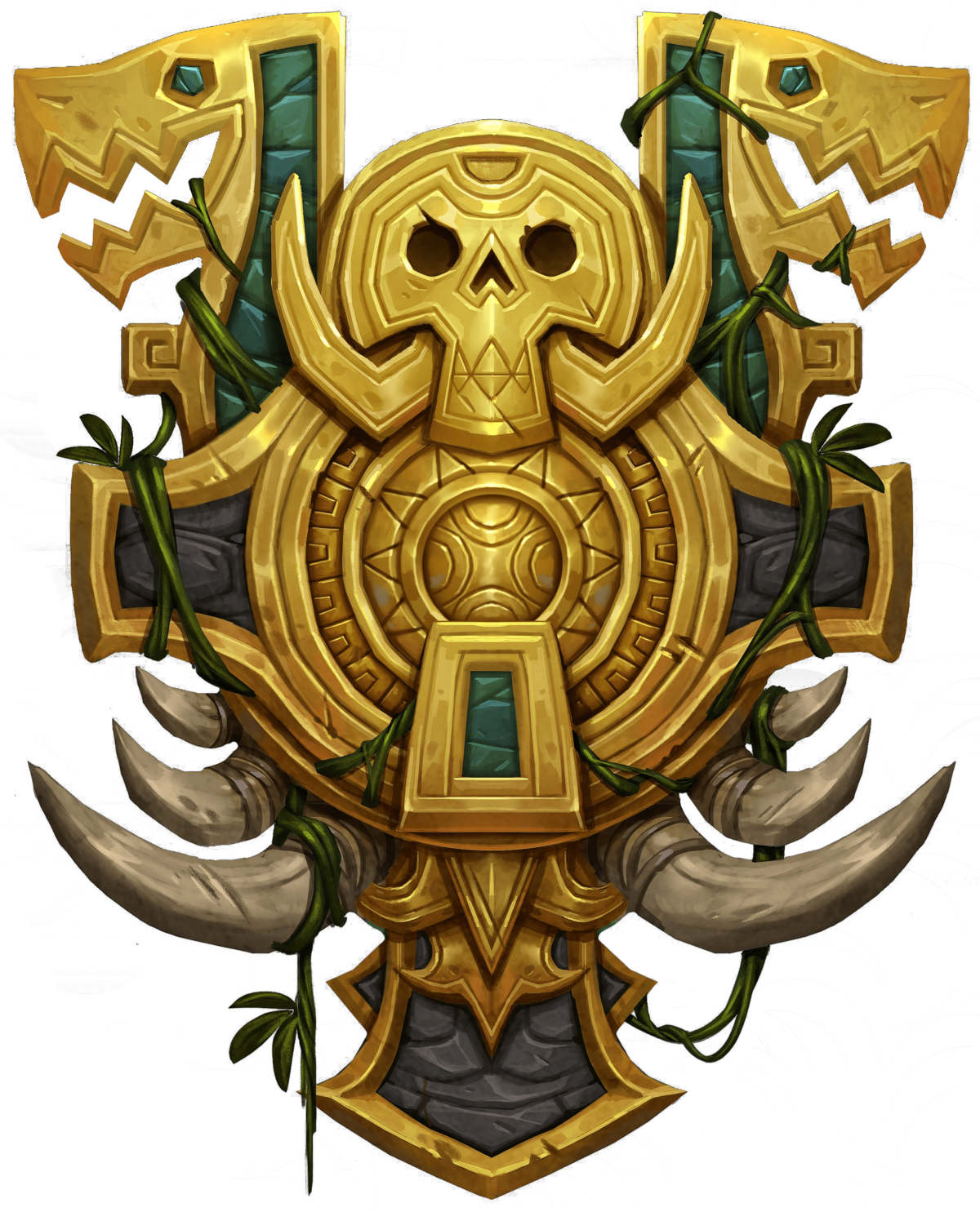 Zandalari Empire - Wow Zandalari Trolls Crest Clipart (1200x1485), Png Download