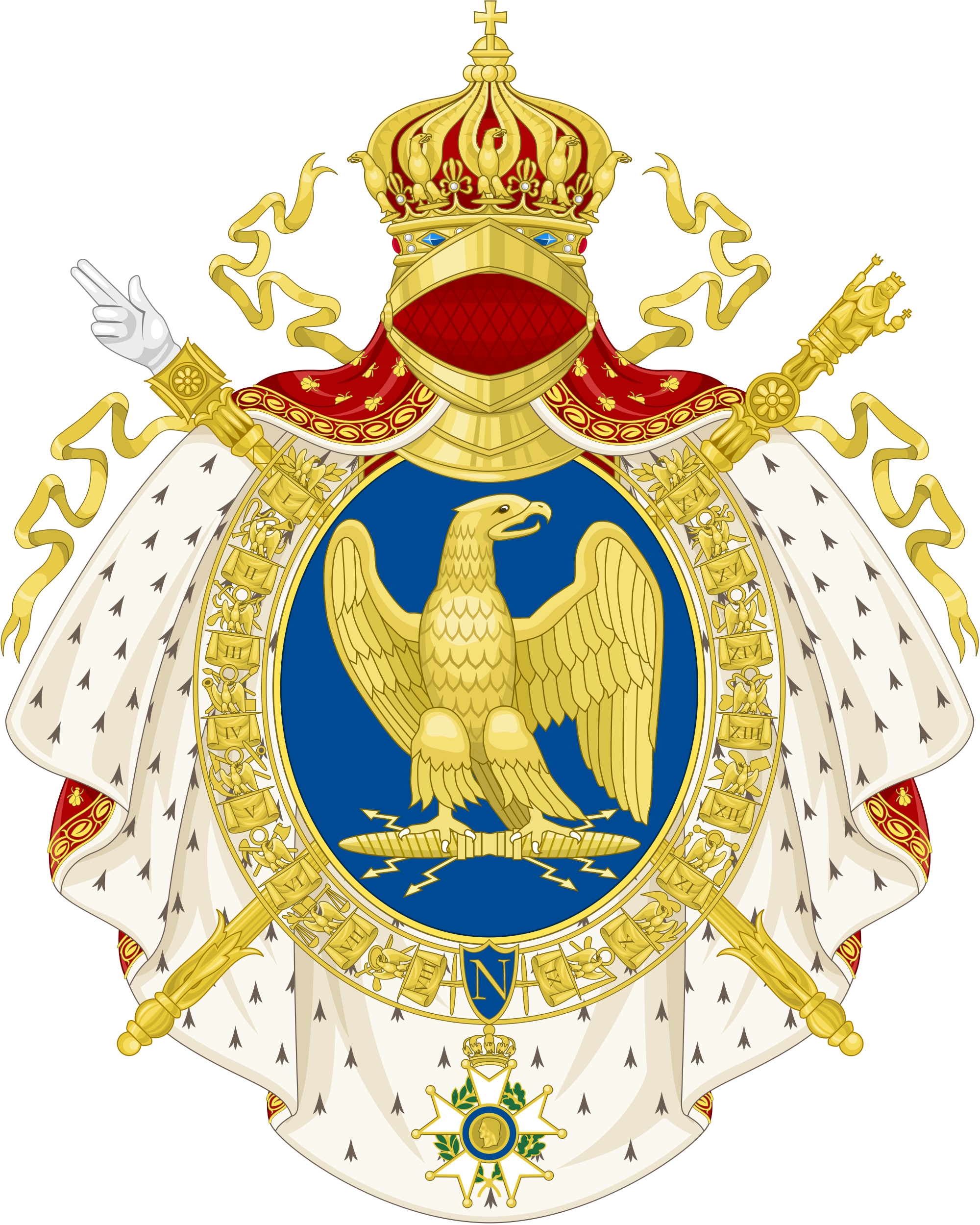 First French Empire - French Empire Coat Of Arms Clipart (2000x2499), Png Download