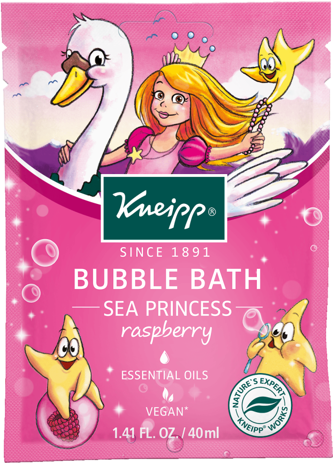 Raspberry Bubble Bath For Kids - Kneipp Bath Essence Children Baths Naturkind Bubble Clipart (868x1102), Png Download