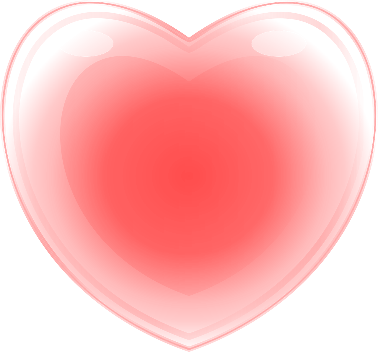 Heart Crystal Red Love Shine Png Image - Heart Clipart (1280x1192), Png Download