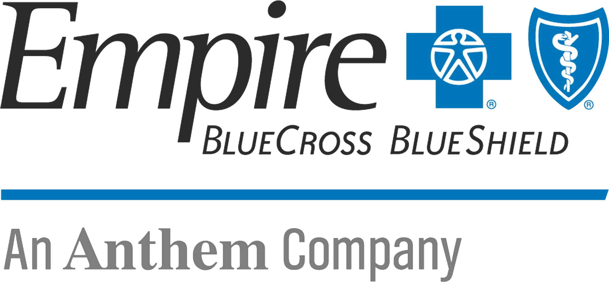 These Are Just Some Of The Carriers With Whom We Write - Empire Blue Cross Blue Shield Logo Transparent Clipart (2049x950), Png Download