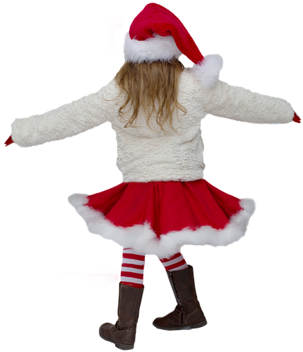 Christmas Child Girl Little Girl Holiday Xmas - Costume Hat Clipart (480x720), Png Download