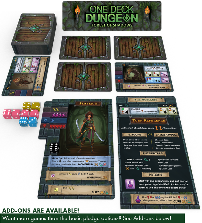 A Turn Reference, A Set Of Campaign Sheets, 15 Hearts - One Deck Dungeon Game Clipart (680x774), Png Download