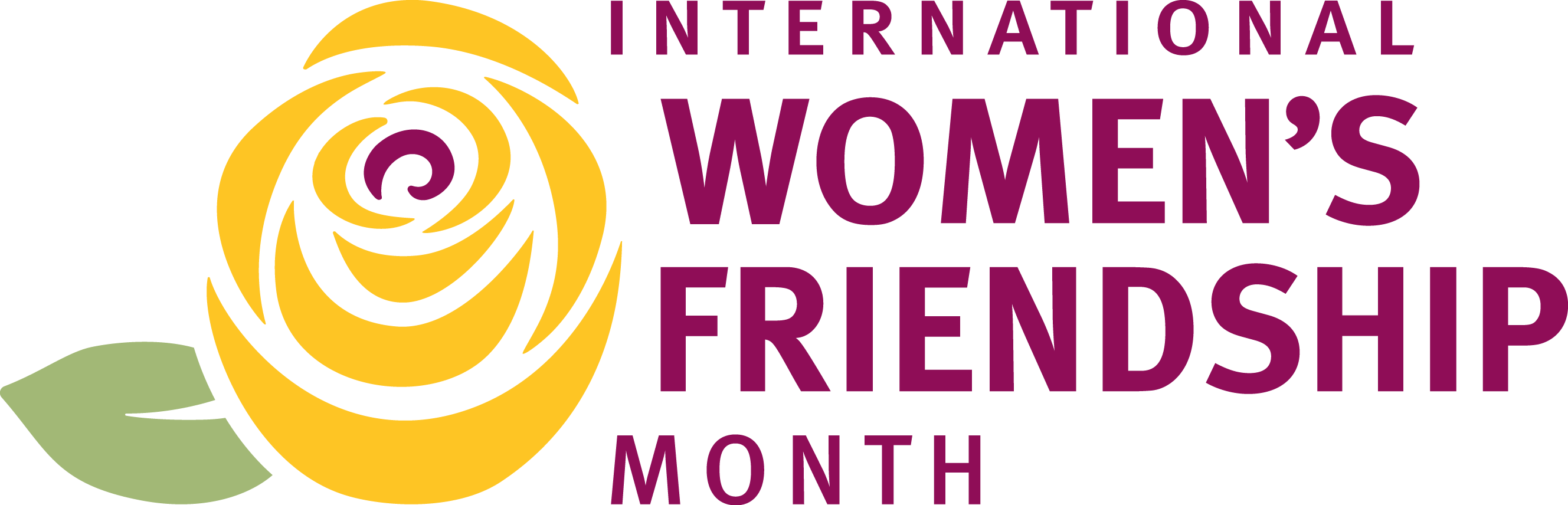 International Women's Friendship Month - Circle Clipart (2657x856), Png Download
