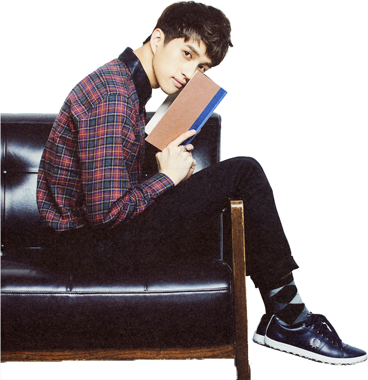 Vixx Ken Jaehwan Transparent - Sitting Clipart (780x806), Png Download