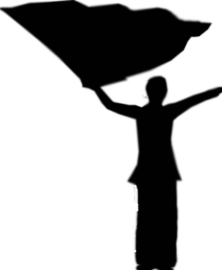 Clipart Colorguardeducator Com Color Guard Silhouette Color Guard Silhouette Sabre Png Download Large Size Png Image Pikpng