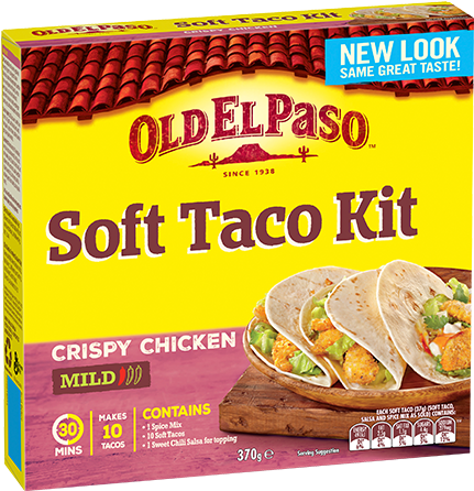 Crispy Chicken Soft Taco Kit - Convenience Food Clipart (800x450), Png Download