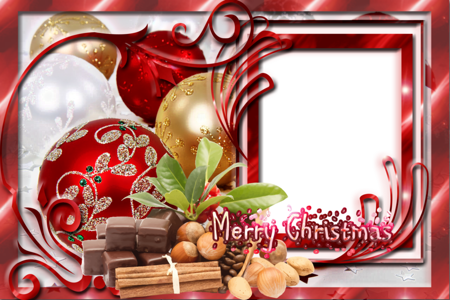 Download Transparent Christmas Frames Clipart Borders - Transparent Christmas Borders And Frames Png (900x600), Png Download