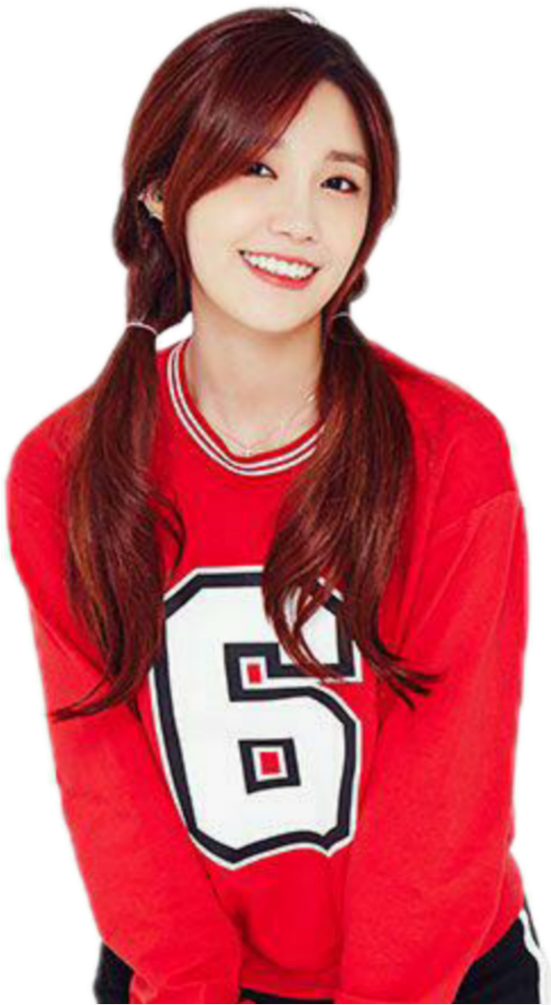 Eunji Red , Png Download - Apink Eunji Cute Wallpaper Phone Clipart (551x1005), Png Download