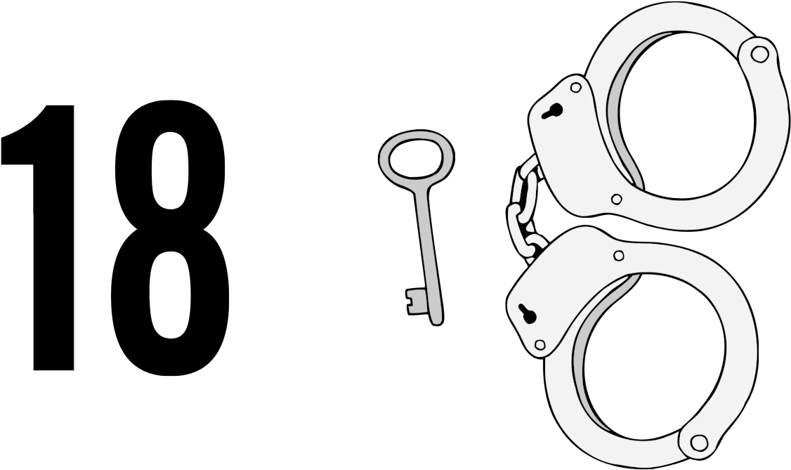 Handcuffs Clipart - Peg Word Mnemonic - Png Download (1500x776), Png Download