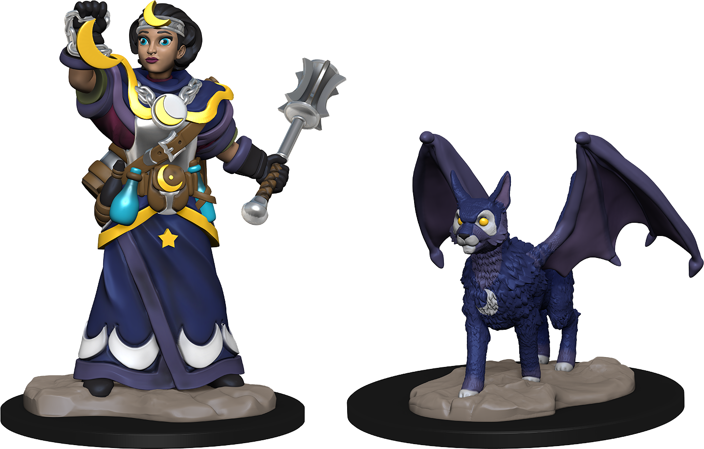 Wizkids Wardlings Painted Miniatures Cleric Girl & - Wizkids Wardlings Wave 2 Clipart (1440x919), Png Download