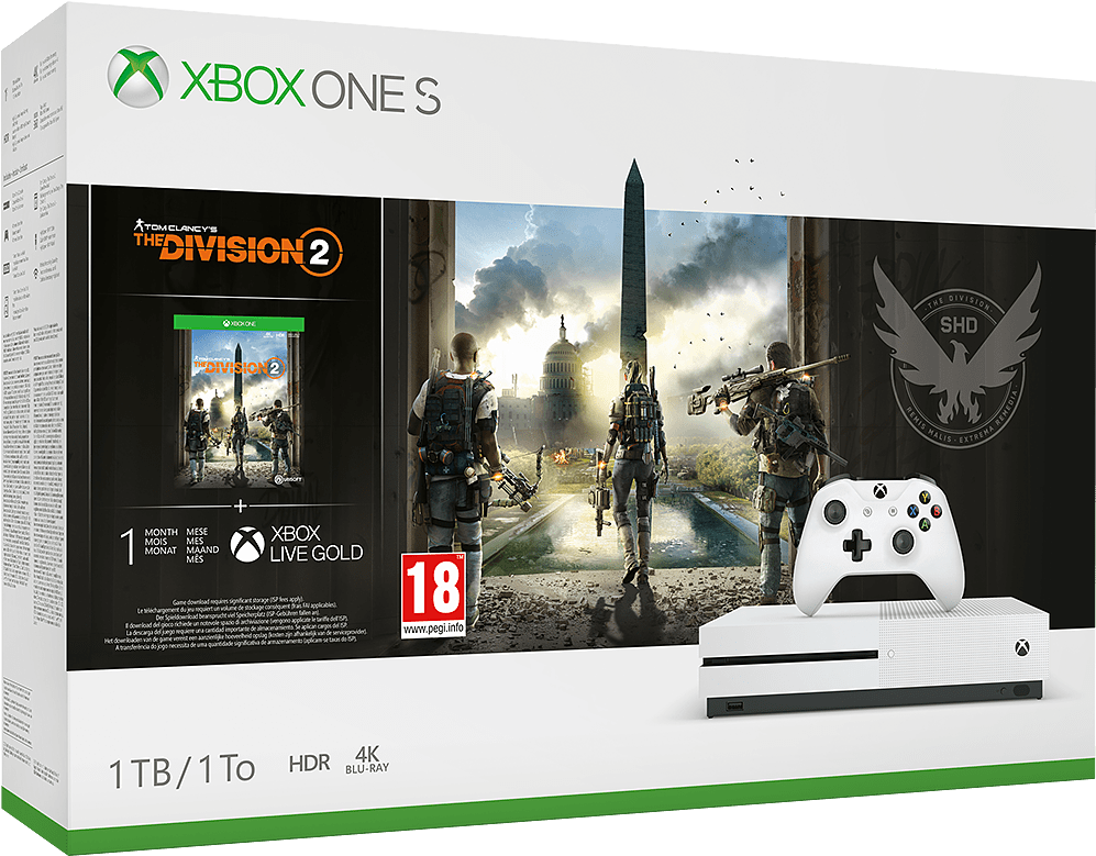 Xbox One S Division 2 Bundle Clipart (1000x1000), Png Download