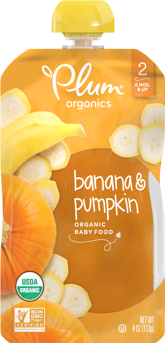 Http - //banana - & - Pumpkin - Plum Organics Clipart (1200x1200), Png Download