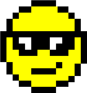 Random Image From User - Pixel Art Smiley Emoji Clipart (600x600), Png Download