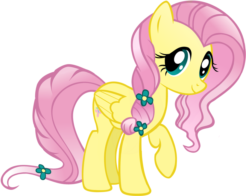 Fluttershy As A Crystal Pony - My Little Pony Flater Clipart (900x692), Png Download