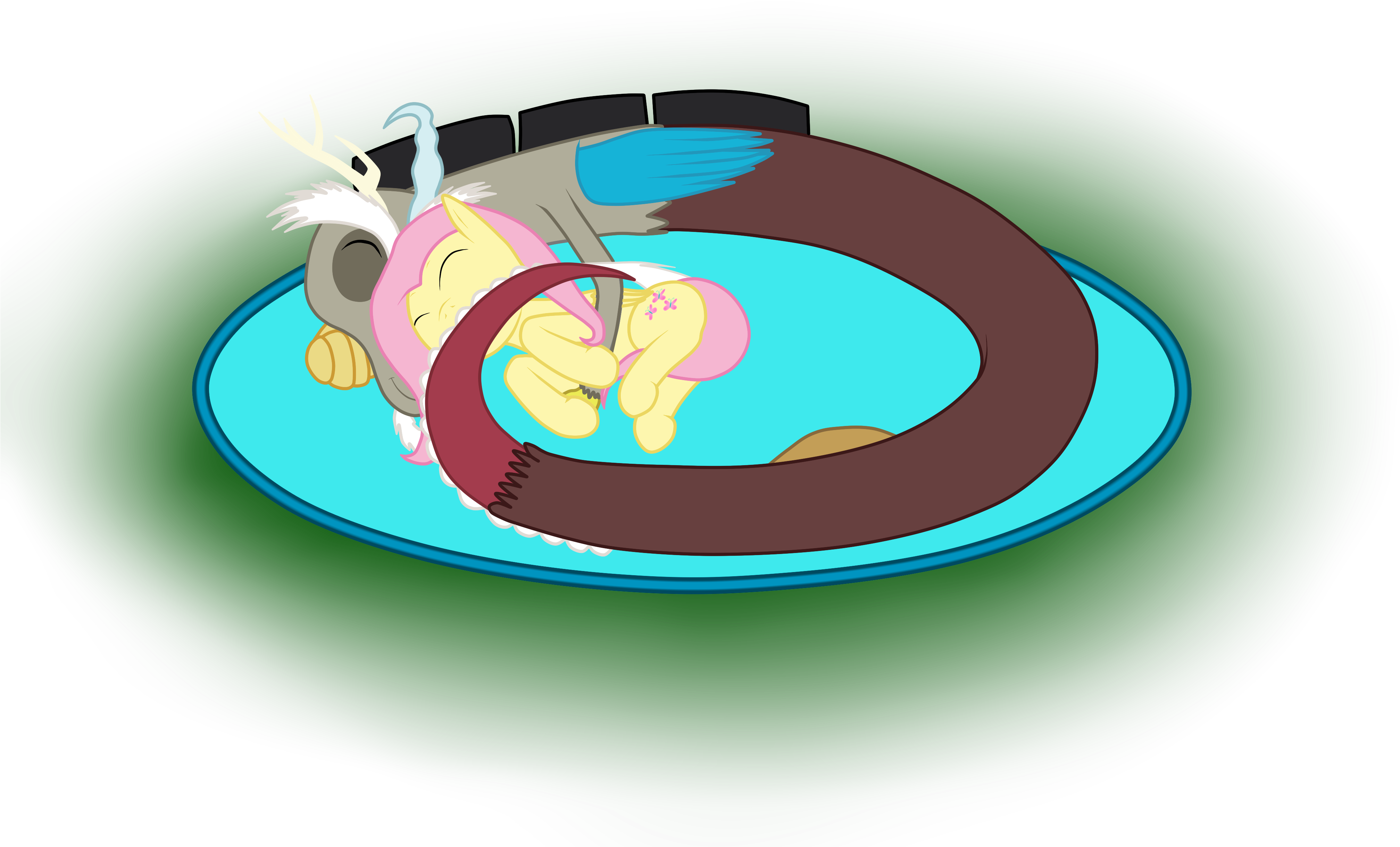 Discord And Fluttershy - Illustration Clipart (4092x3284), Png Download