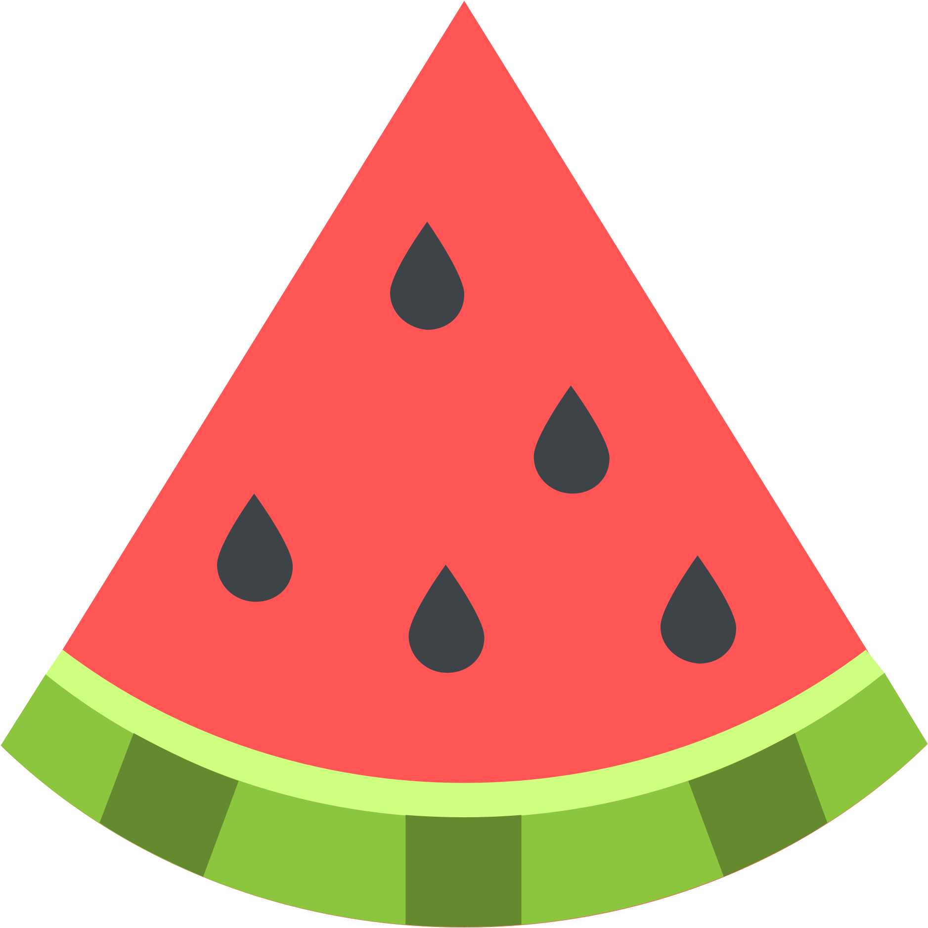 Clip Library Library File Emojione F Wikimedia Commons - Emojis Watermelon - Png Download (2000x2000), Png Download