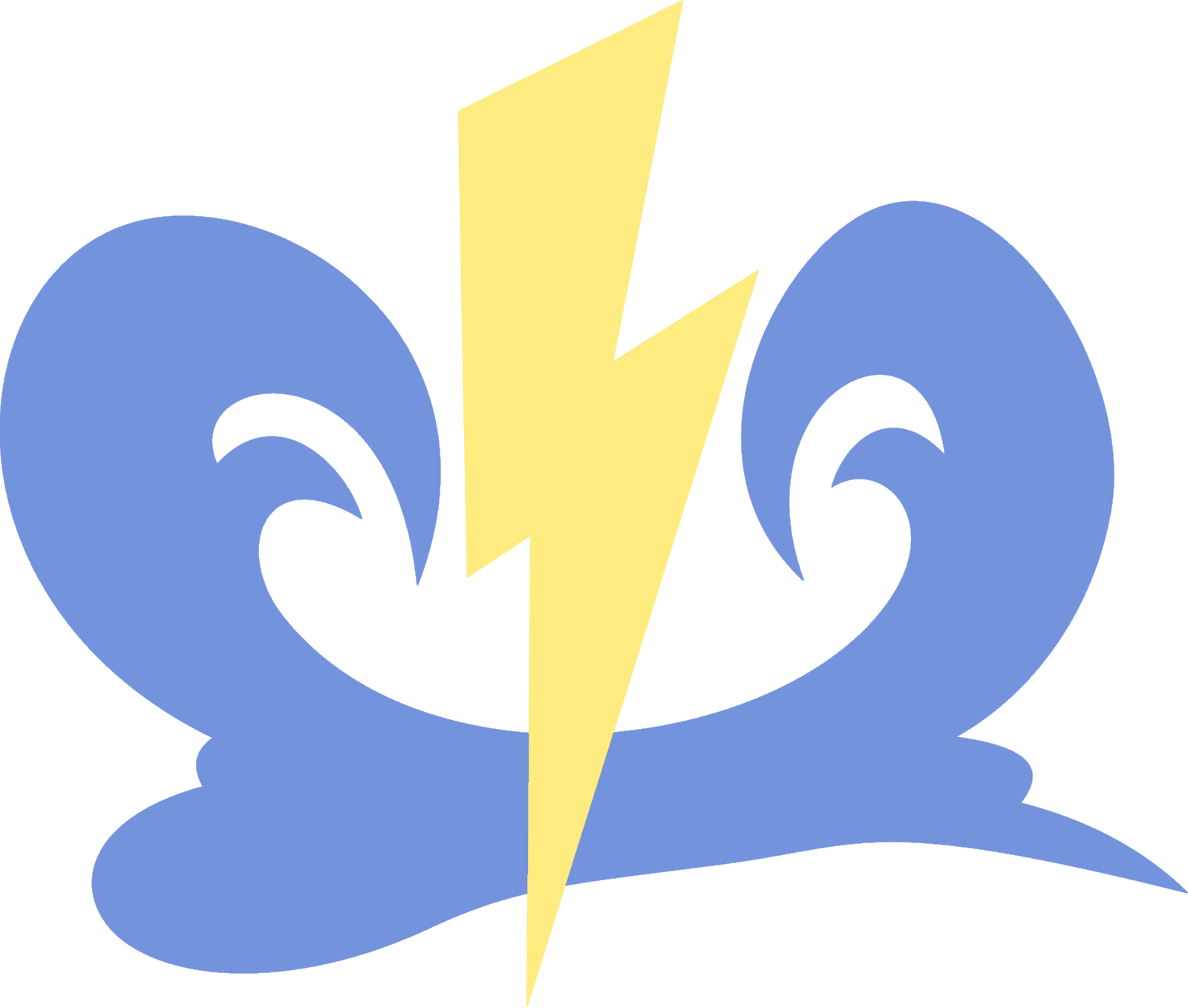 Mlp Soarin Cutie Mark Clipart (1600x1358), Png Download