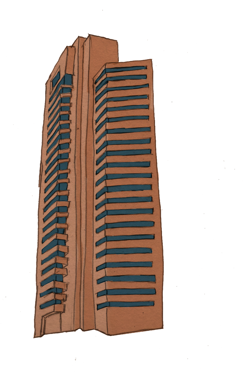 Dibujo Edif 003 Copy - Wood Clipart (839x1280), Png Download