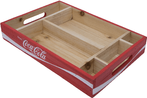 Coca-cola Crate Divided Tray - Plywood Clipart (586x586), Png Download