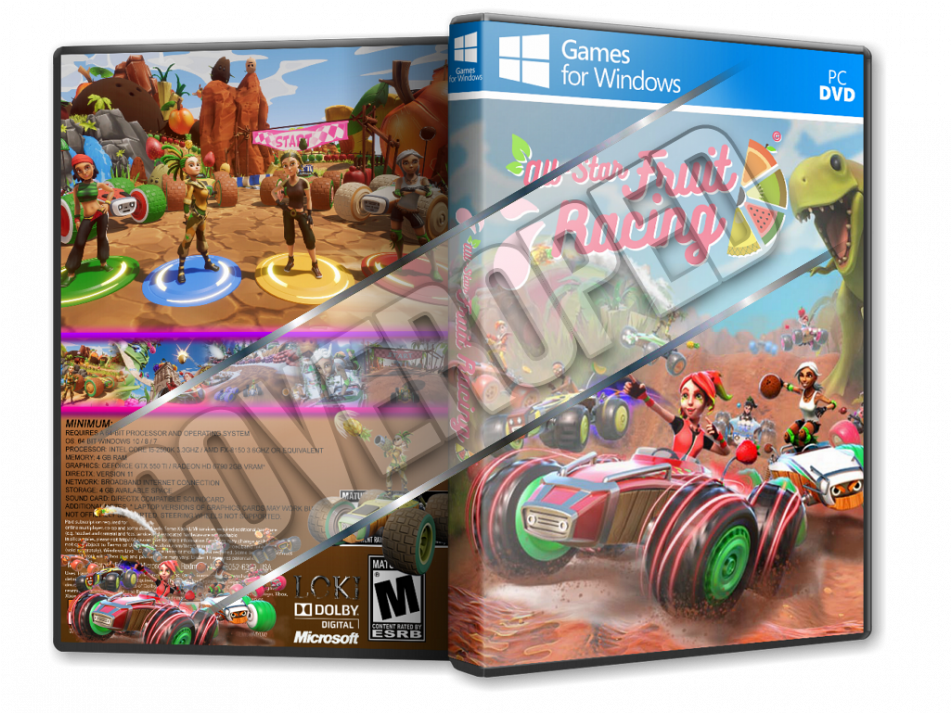 All Star Fruit Racing Cover Clipart (950x950), Png Download