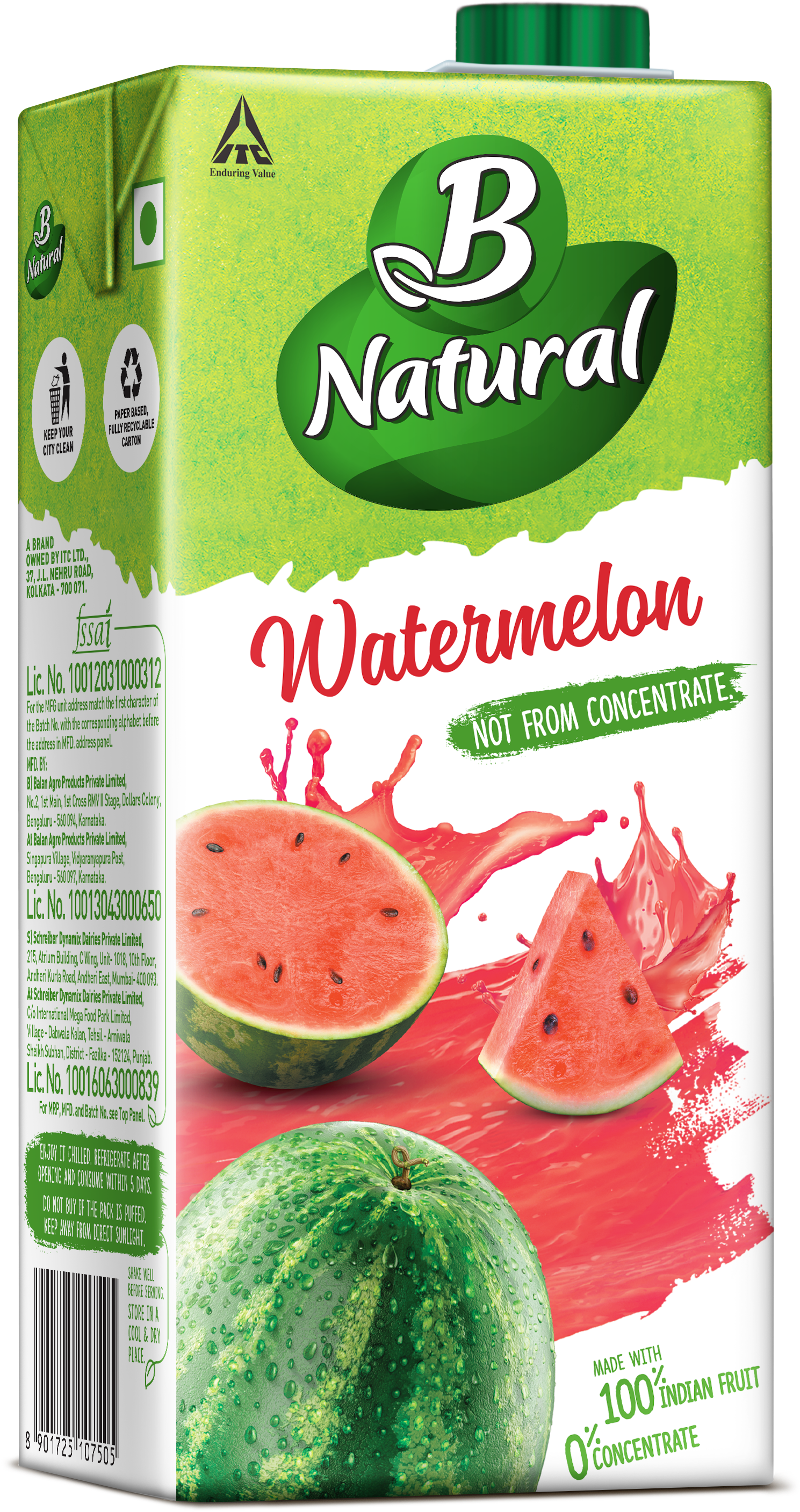 B Natural Apple Drinks - B Natural Juice New Pack Clipart (2167x3192), Png Download