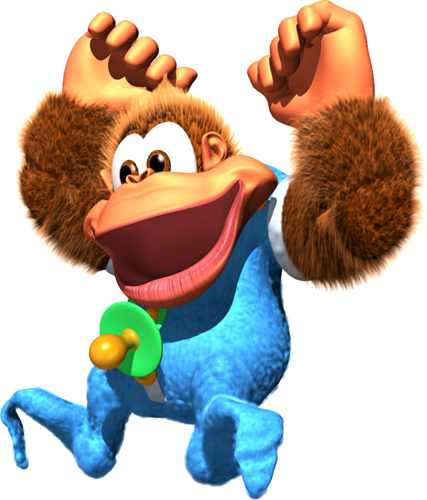 Png - Donkey Kong Country 3 Baby Clipart (600x702), Png Download