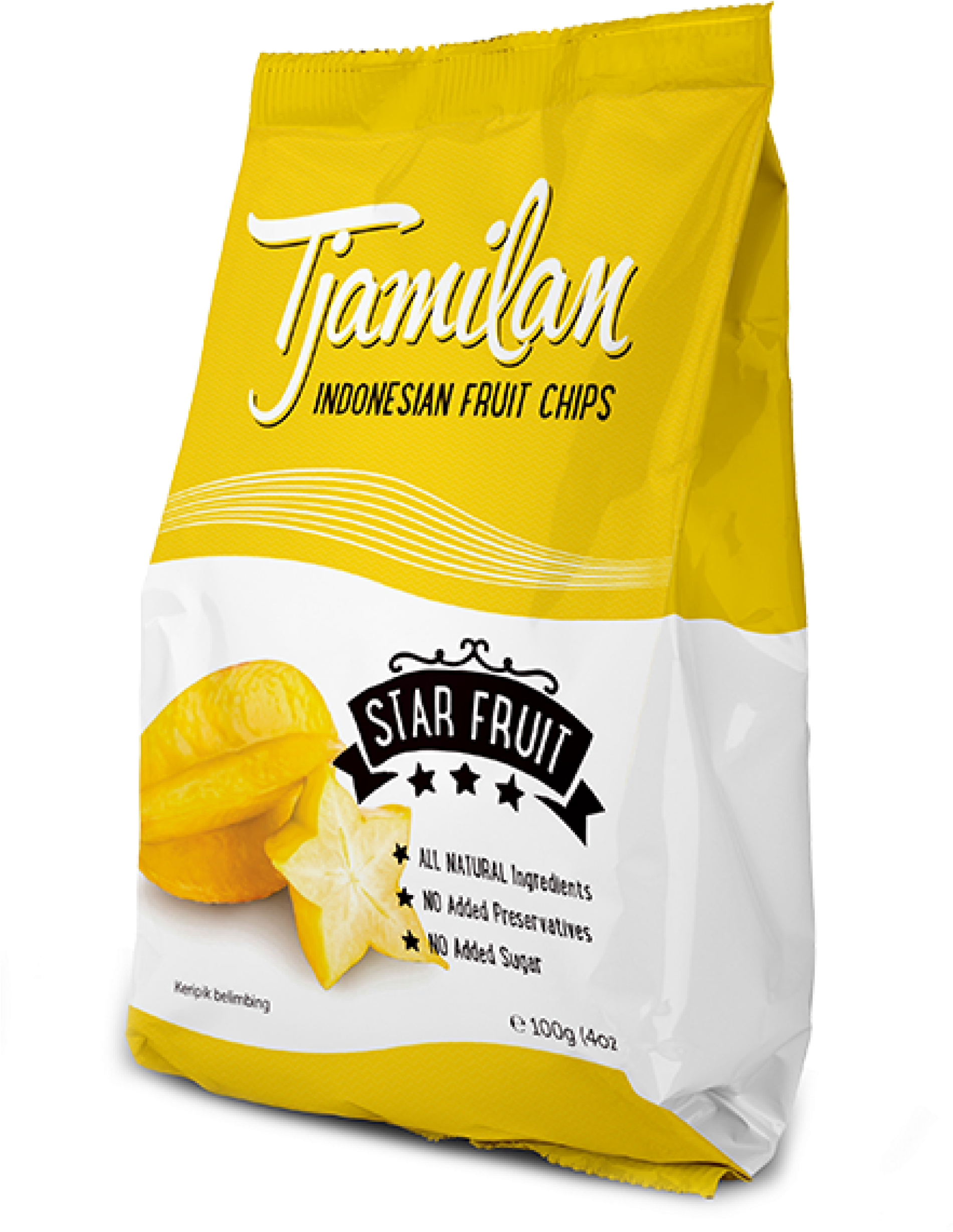 Tjamilan Fruit Chips - Potato Chip Clipart (1900x2606), Png Download