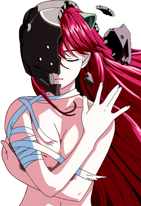 Elfen Lied Sketch - Lucy Elfen Lied Png Clipart (900x675), Png Download