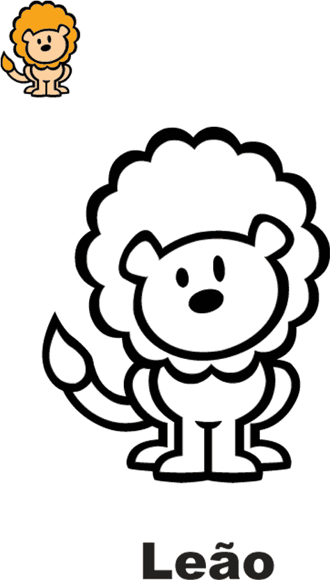 Colorir Desenho Leão - Santa Claus Stamps 2018 Clipart (473x850), Png Download