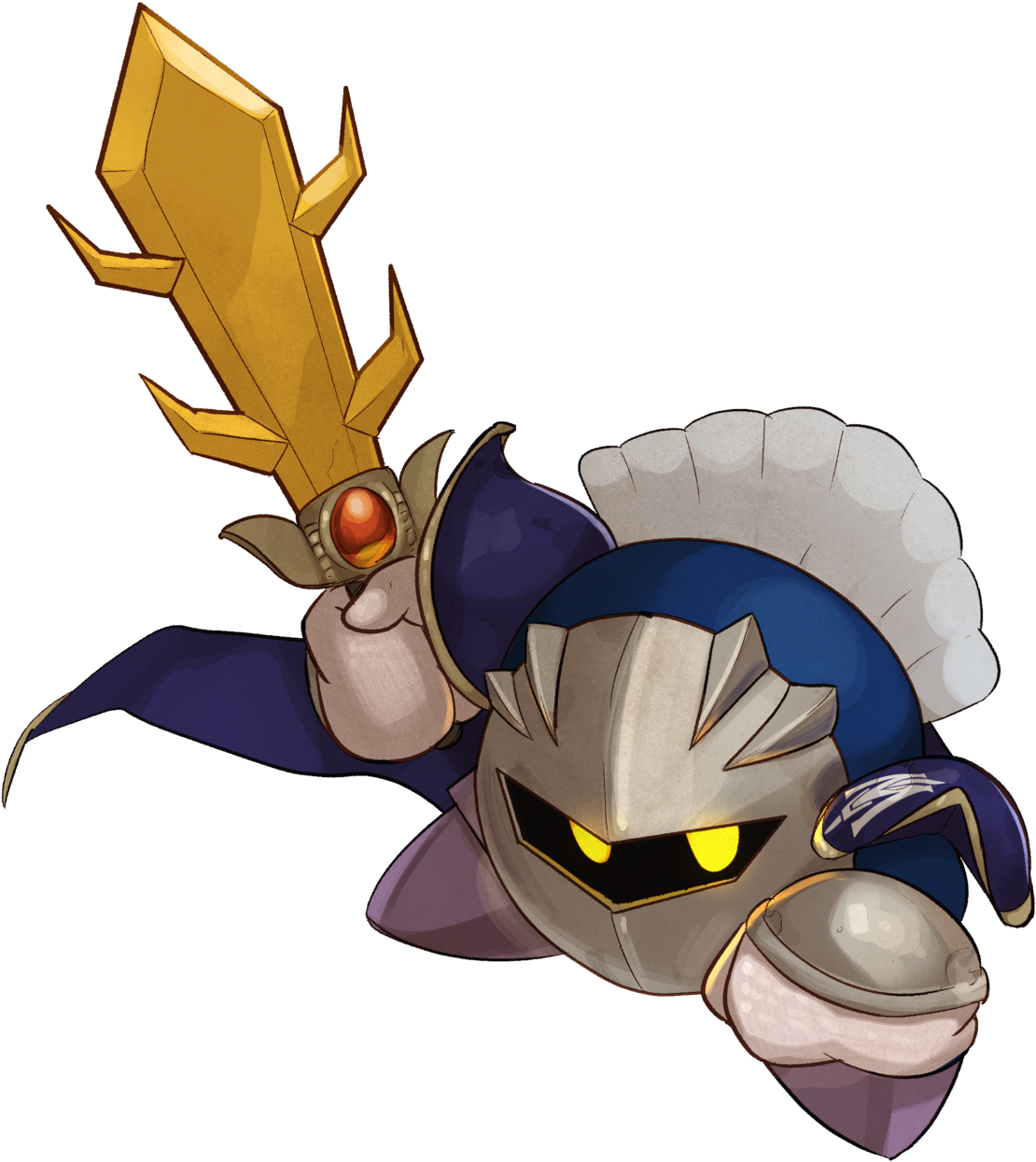 Meta Knight - Cartoon Clipart (1280x1280), Png Download