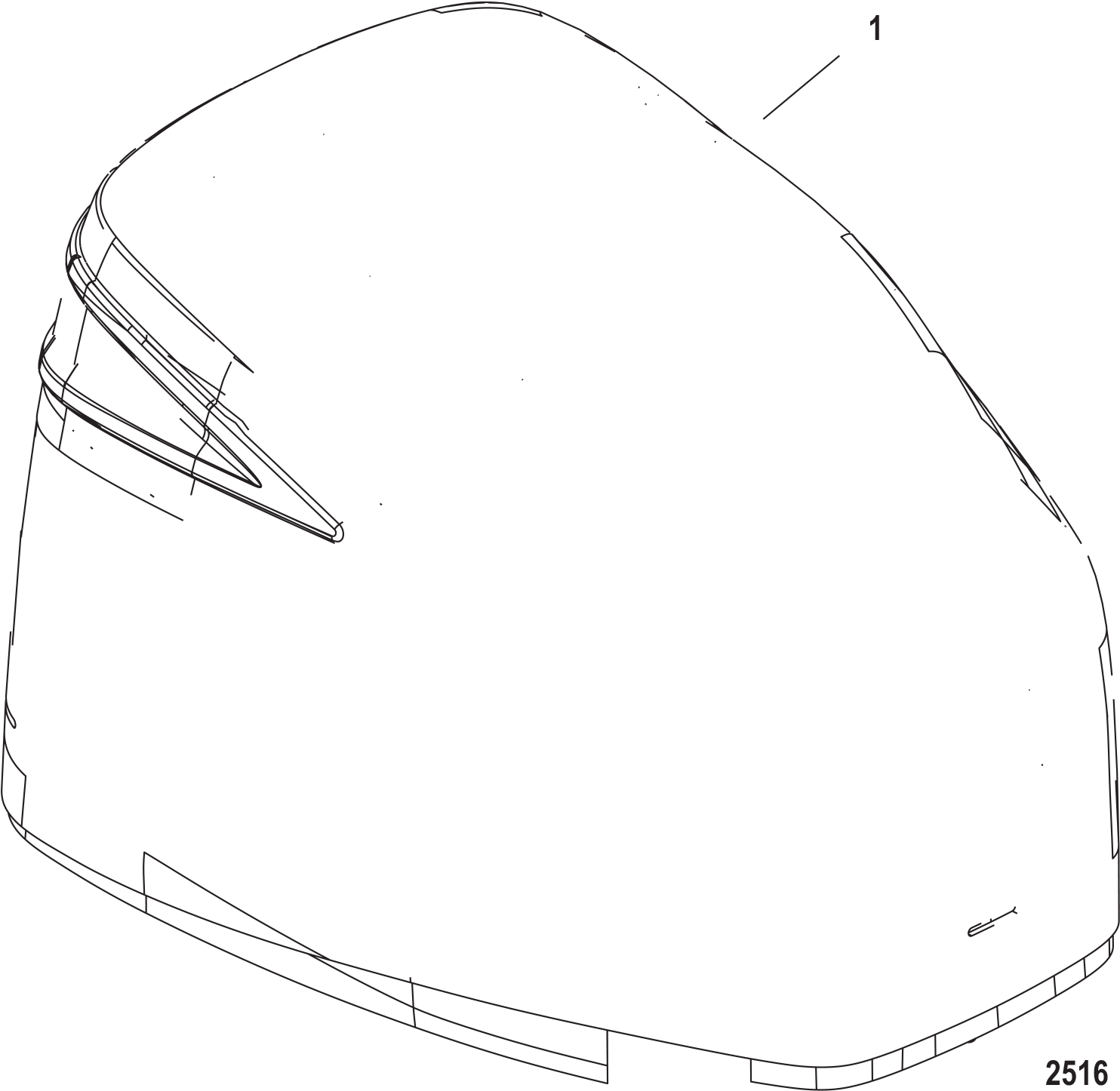 Mercury Racing - Sketch Clipart (1538x1498), Png Download