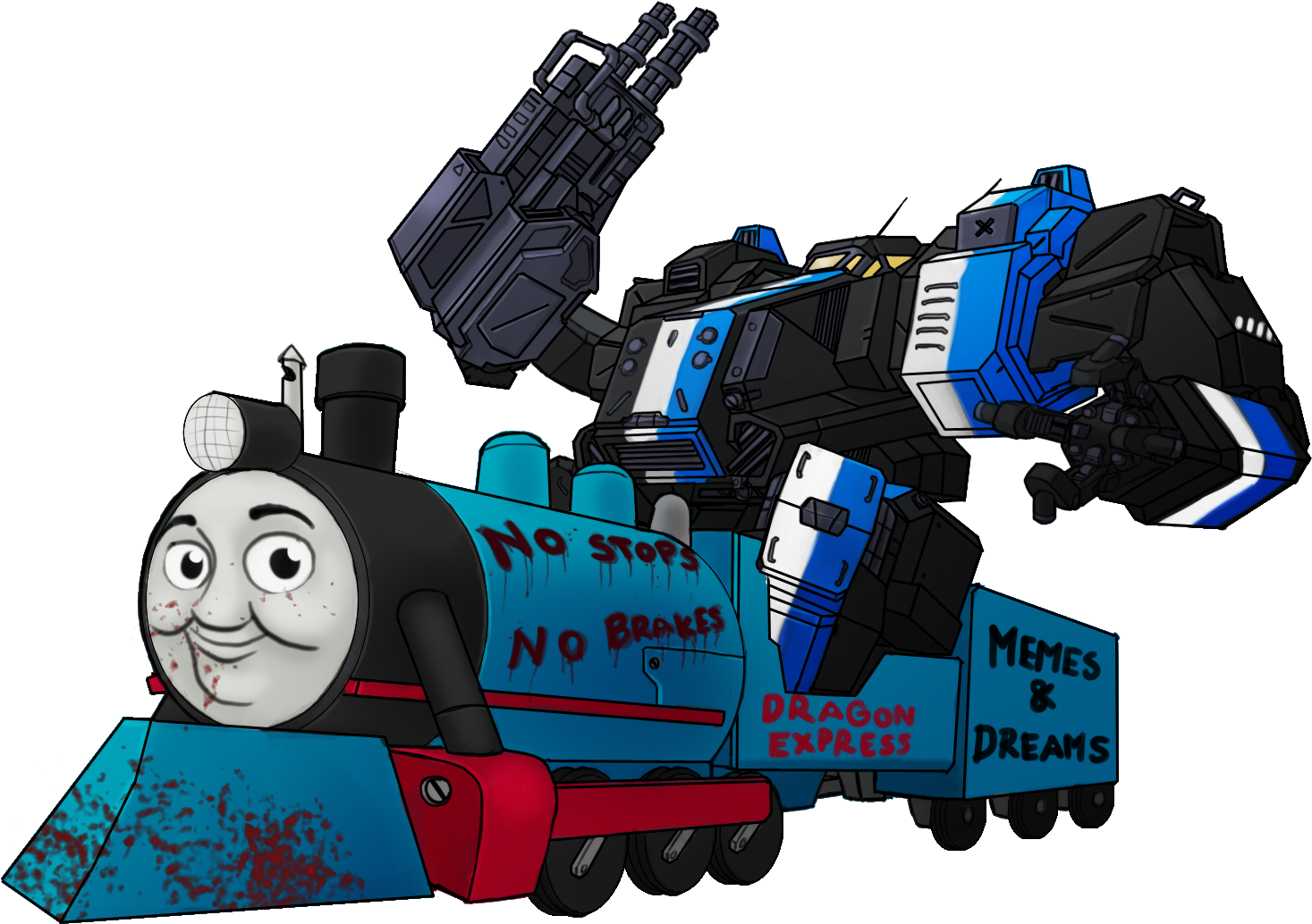 964 Kb Png - Thomas The Tank Engine Clipart (1506x1062), Png Download