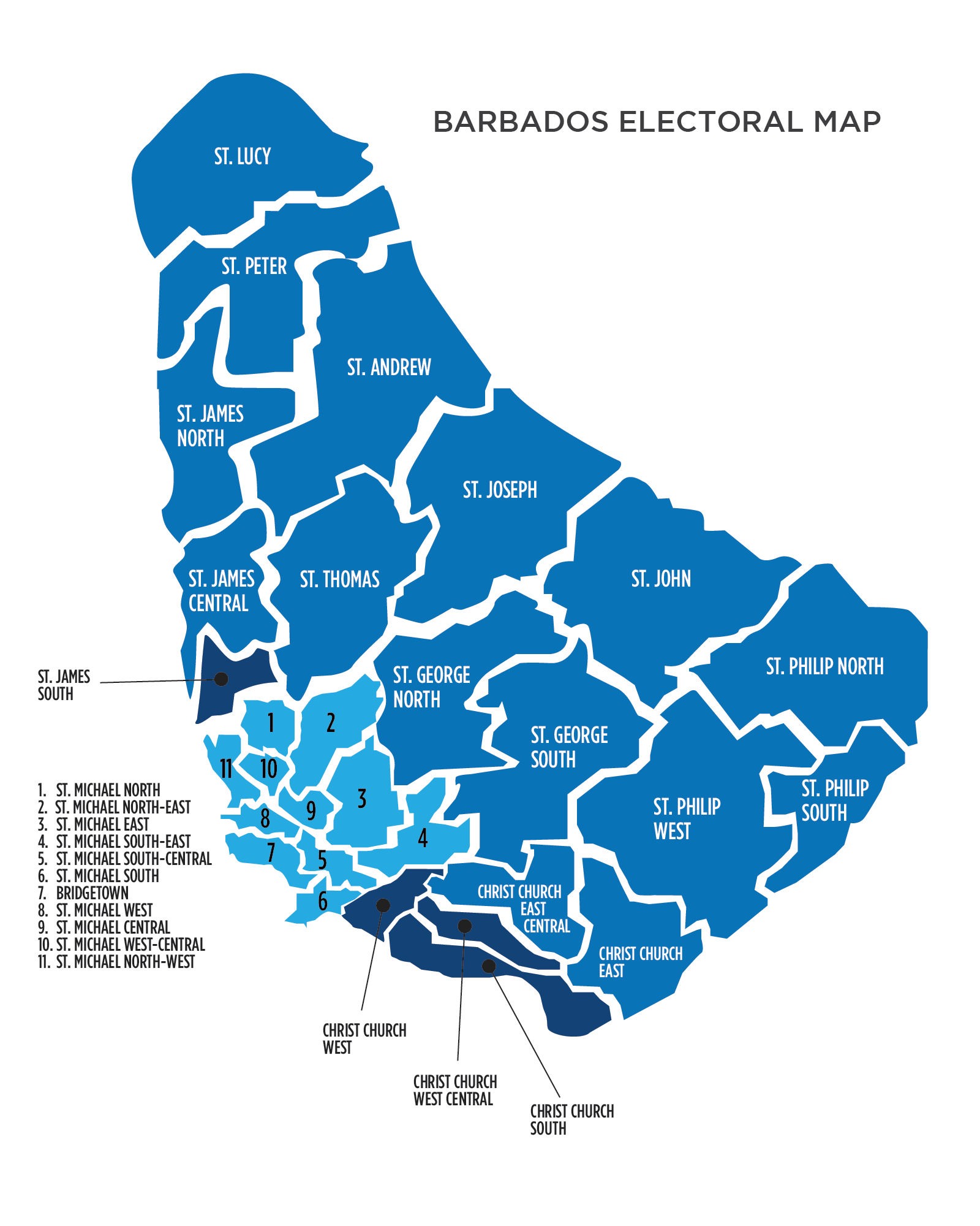 Barbados General Election Results 2018 - St Joseph Barbados Map Clipart (1600x2000), Png Download