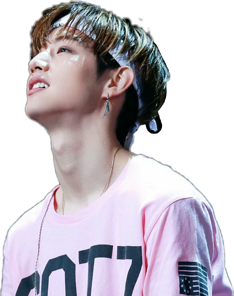 #freetoedit#markgot7 #mark #got7 #kpop #idol #pink - Mark Got 7 Pink Clipart (813x1028), Png Download