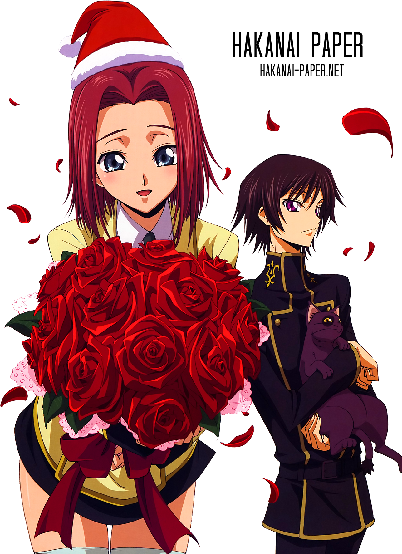 Bouquet Of Flower Anime Clipart (1300x1854), Png Download