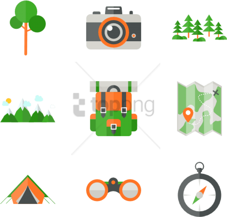 Free Png Camp 7 Png Image With Transparent Background - Iconos Campamento Clipart (850x799), Png Download