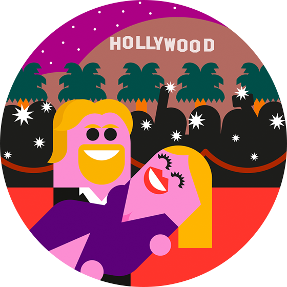 Digital Firstbranding - Hollywood Sign Clipart (560x560), Png Download