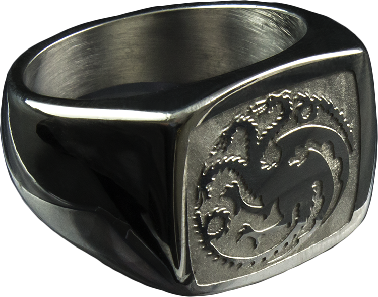 Game Of Thrones - Stainless Steel Targaryen Ring Clipart (750x588), Png Download