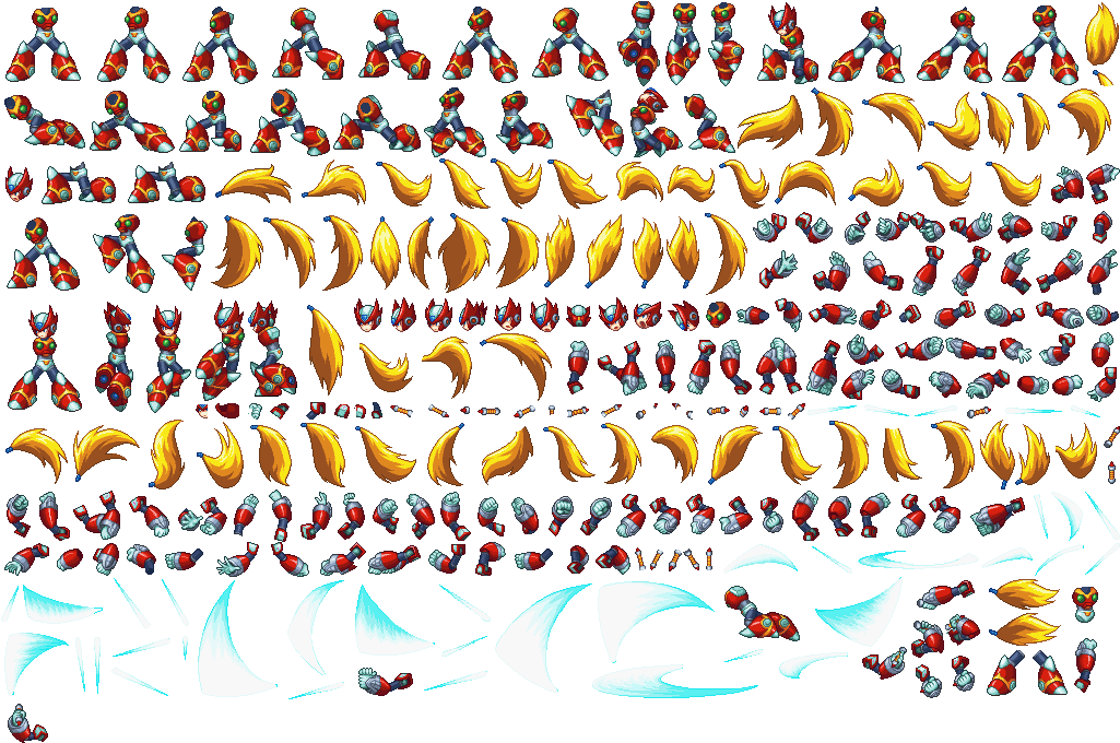 Note From Ace - Megaman X5 Zero Sprites Clipart (1048x683), Png Download