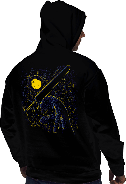 Post-impressionist Swordsman - Sweatshirt Clipart (650x650), Png Download