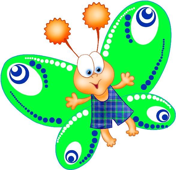 Cartoon Butterfly Images Clip - Polka Dot Circle Border - Png Download (600x600), Png Download