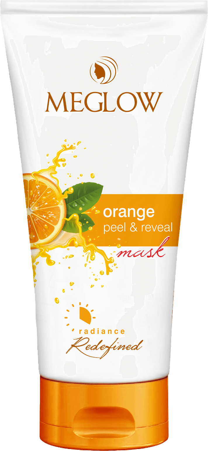 Meglow Orange Peel-off Mask Clipart (712x1540), Png Download