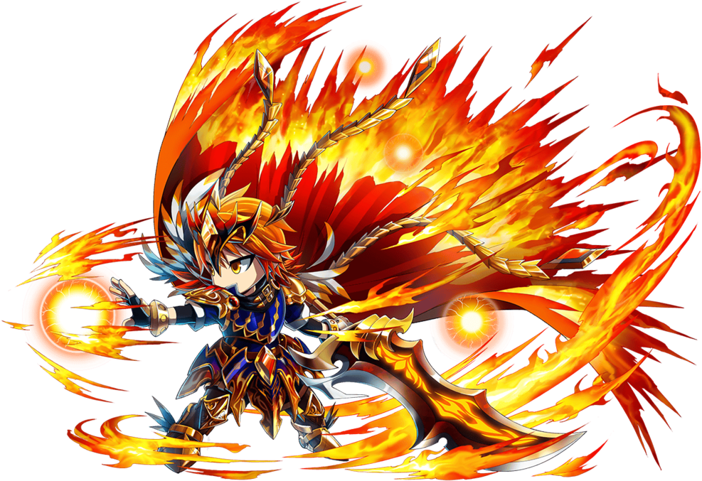 This Is Red Swordsman Farlon From Brave Frontier - Summoners War Sky Arena Png Clipart (1000x698), Png Download