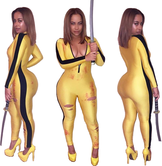 Ciera Rogers Kill Bill Fit - Spandex Clipart (553x568), Png Download