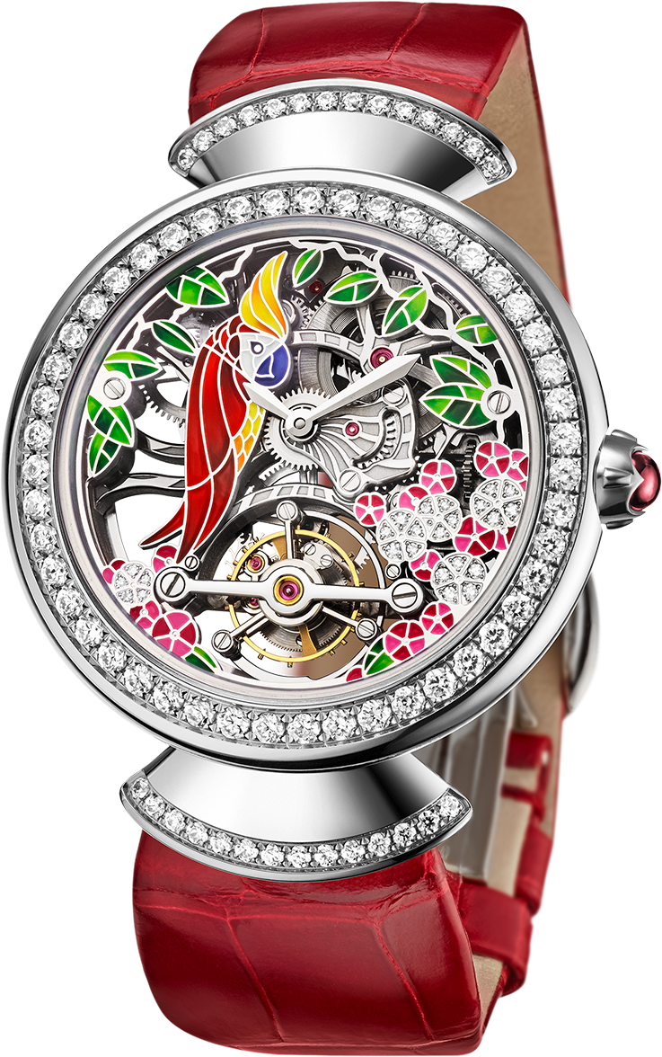 Divas' Dream Watch With 18kt White Gold Mechanical - Bvlgari Divas Dream Price Clipart (1800x1405), Png Download