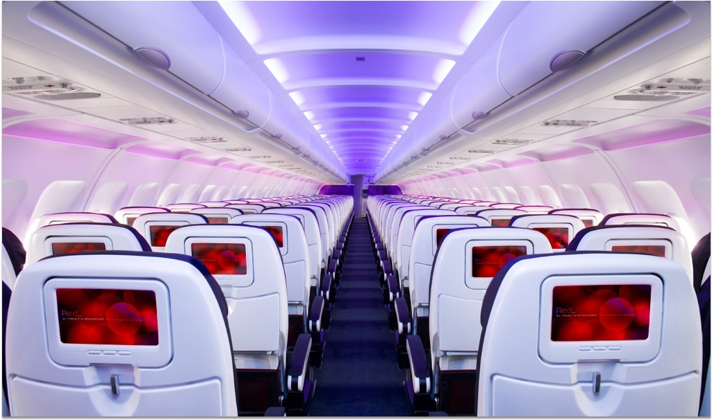 Virgin America In-flight Entertainment System - Virgin America Flight Attendant Male Clipart (1283x669), Png Download