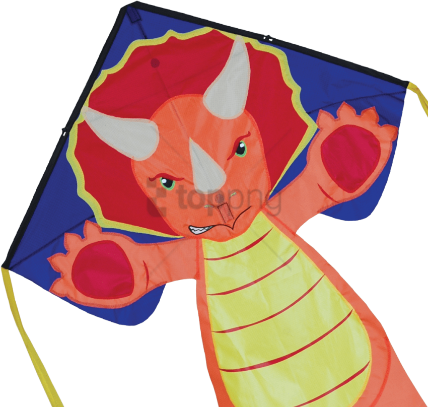 Free Png Regular Easy Flyer Kite - Cartoon Clipart (850x808), Png Download