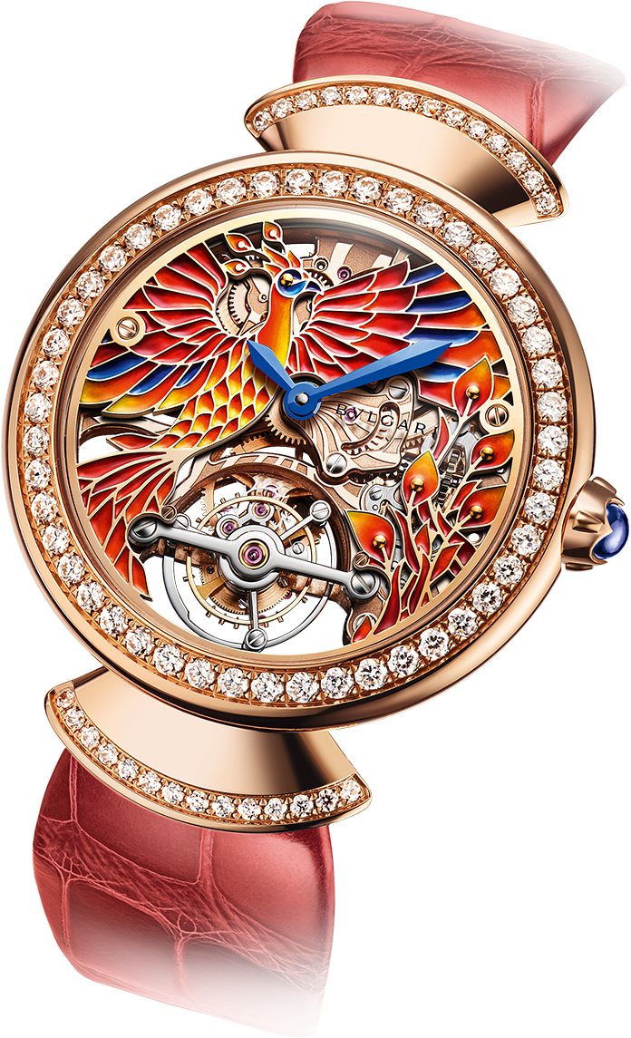 Divina Tourbillon Phoenix Limited Edition Watch With - Analog Watch Clipart (1800x1405), Png Download